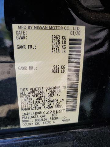1N4BL4BV8LC226697 Nissan ALTIMA S