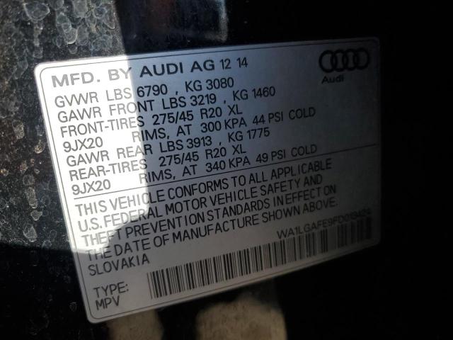 WA1LGAFE9FD013424 Audi Q7 Premium Plus