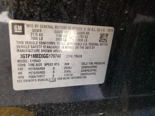 3GTP1MEC6GG179740 GMC Sierra C1500 Sle