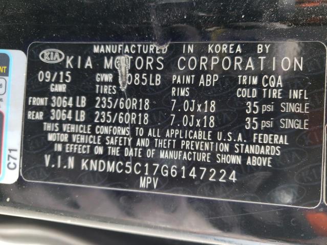 KNDMC5C17G6147224 KIA SEDONA EX