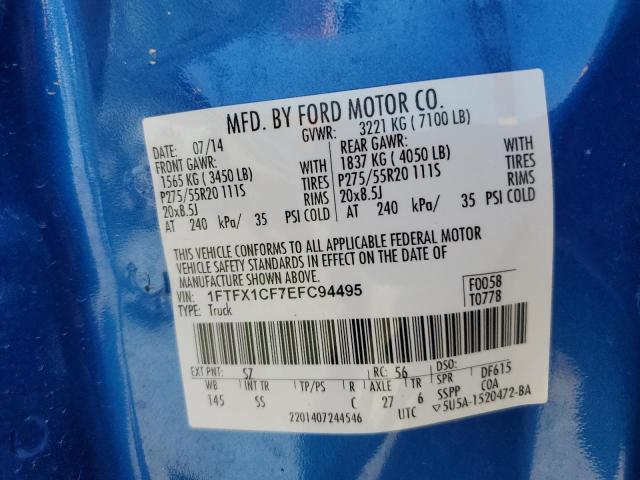 1FTFX1CF7EFC94495 Ford F150 Super Cab