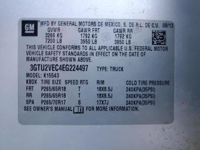 3GTU2VEC4EG224497 GMC Sierra K1500 Slt