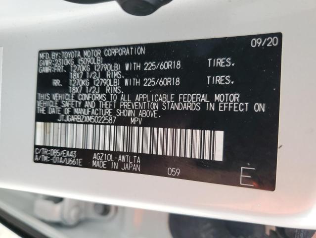JTJGARBZXM5022587 Lexus Nx 300 Base
