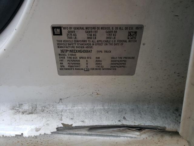 3GTP1NECXHG436647 GMC Sierra C1500 Slt