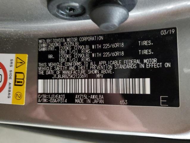 JTJBJRBZ5K2123691 Lexus NX 300H