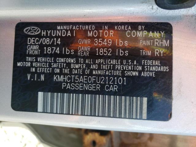 KMHCT5AE0FU212101 Hyundai ACCENT GS