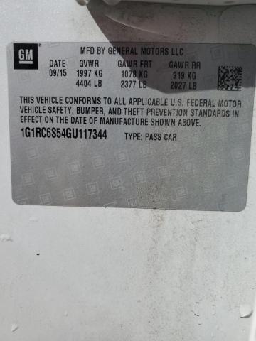 1G1RC6S54GU117344 Chevrolet VOLT LT