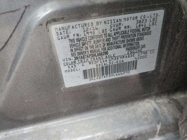 3N1AB7AP3HL666290 Nissan SENTRA S