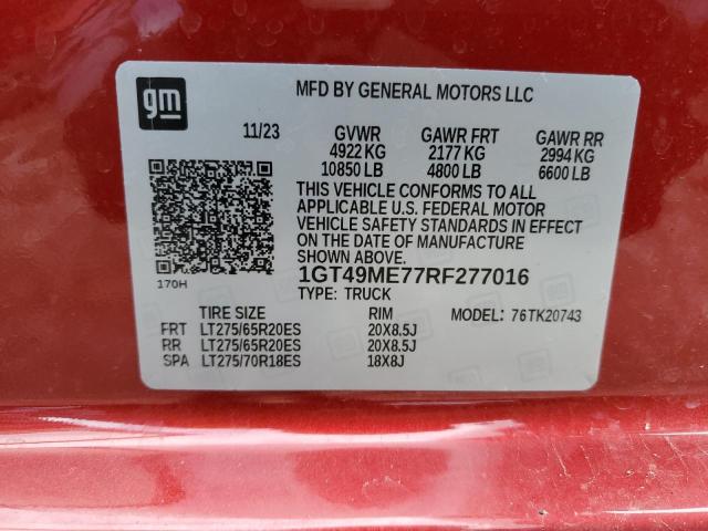 1GT49ME77RF277016 GMC Sierra K2500 Sle