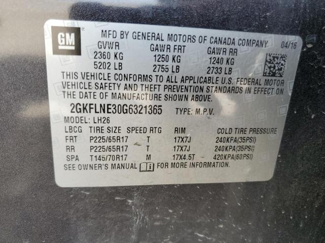 2GKFLNE30G6321365 GMC Terrain Sle