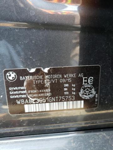 WBA8E3G51GNT75753 BMW 328 Xi Sulev