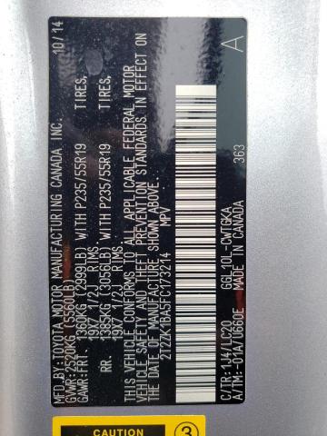 2T2ZK1BA5FC173214 Lexus RX 350