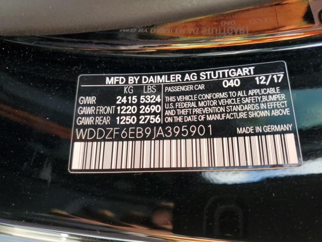 WDDZF6EB9JA395901 Mercedes-Benz E 43 4matic Amg