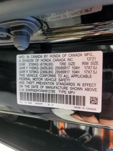 2HKRW2H7XNH612185 Honda CR-V SE