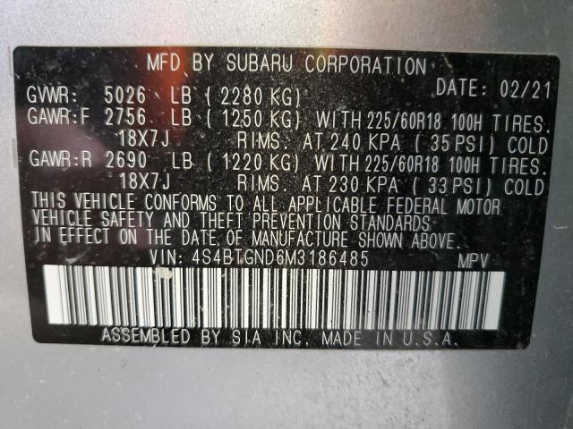 4S4BTGND6M3186485 Subaru Outback Limited Xt