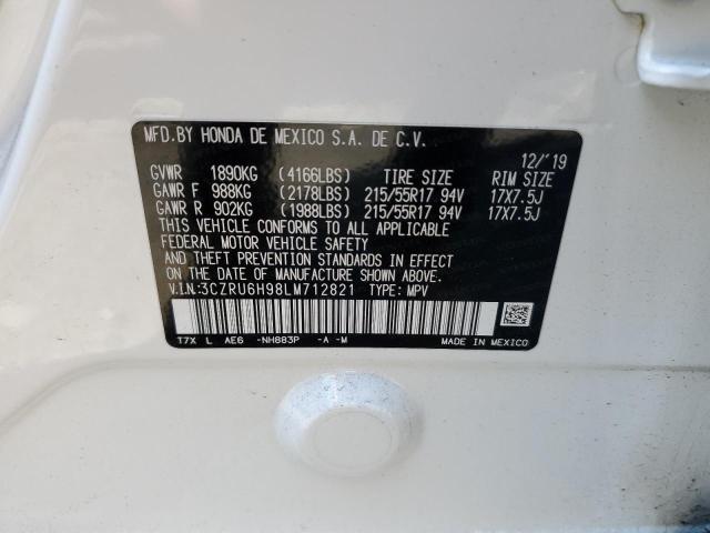 3CZRU6H98LM712821 Honda Hr-v Touring