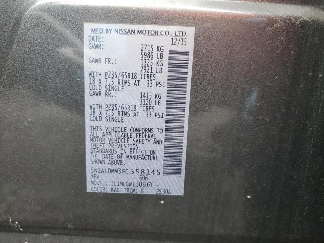 5N1AL0MM3FC558145 Infiniti QX60
