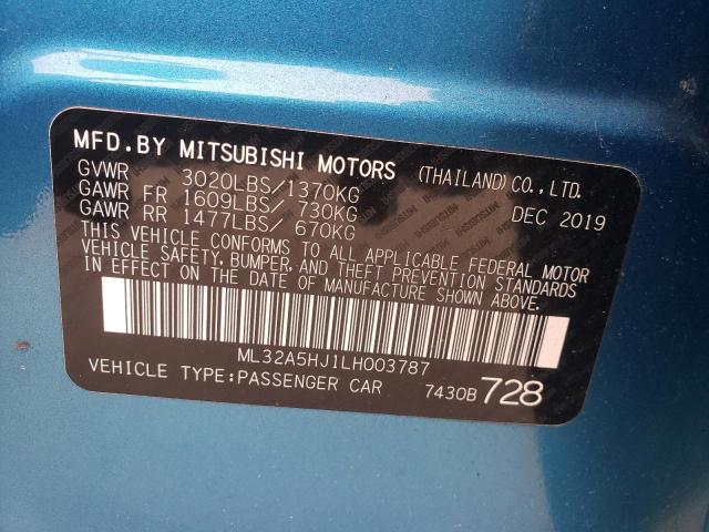 ML32A5HJ1LH003787 Mitsubishi MIRAGE LE