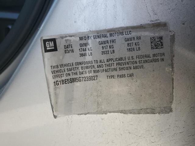 1G1BE5SM5G7239027 Chevrolet CRUZE LT