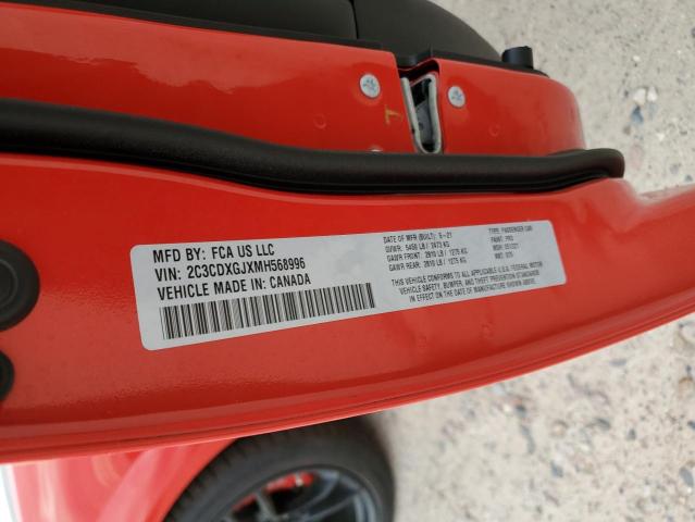 2C3CDXGJXMH568996 Dodge Charger Scat Pack