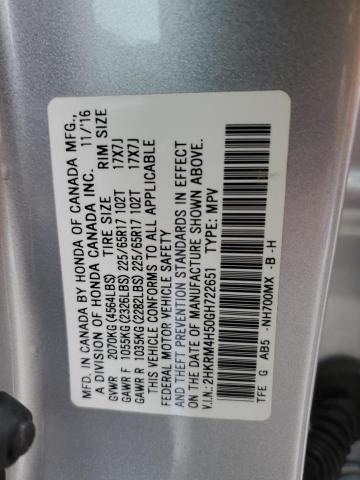 2HKRM4H50GH722651 Honda CR-V EX