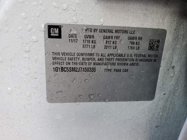 1G1BC5SM2J7150335 Chevrolet CRUZE LS