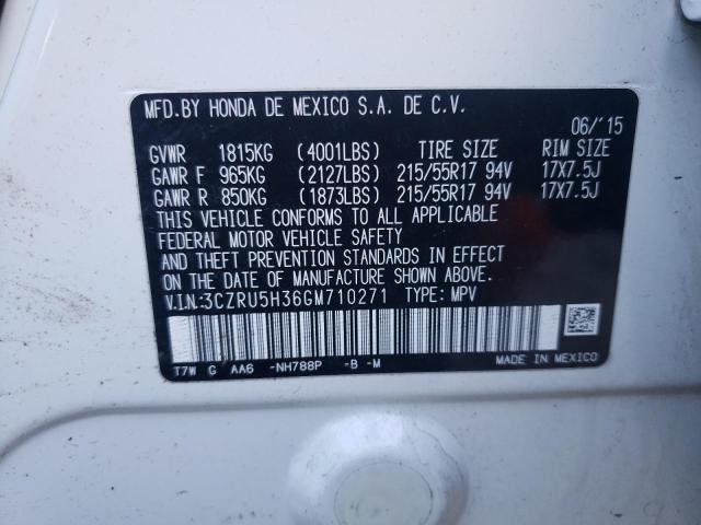 3CZRU5H36GM710271 Honda HR-V LX