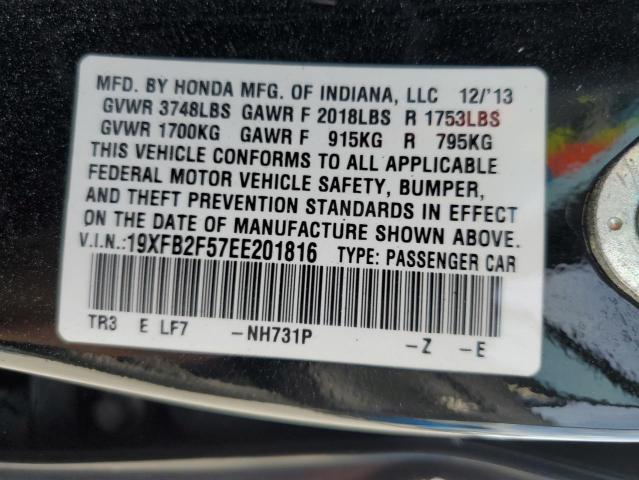 19XFB2F57EE201816 Honda Civic Lx