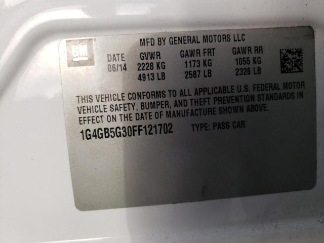 1G4GB5G30FF121702 Buick Lacrosse
