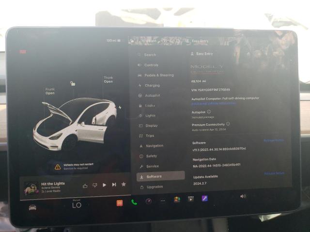 7SAYGDEF1NF376849 Tesla Model Y