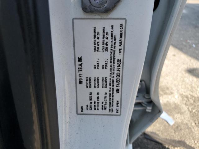 5YJ3E1EC0LF714322 Tesla MODEL 3