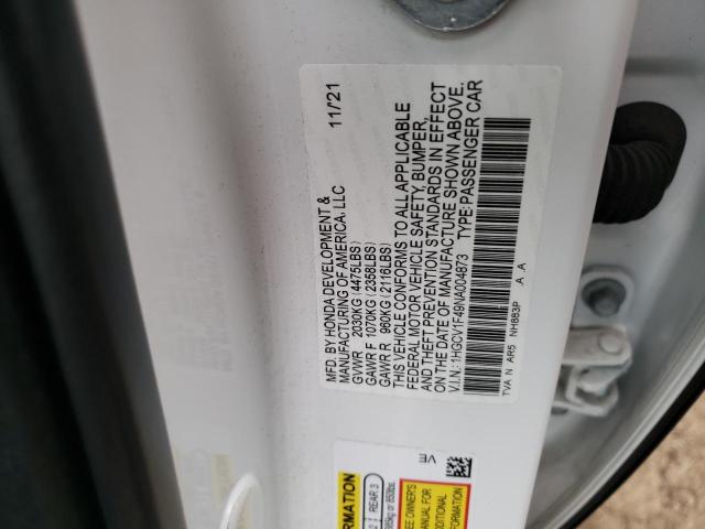 1HGCV1F49NA004873 Honda Accord Sport Se