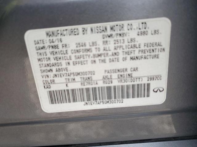 JN1EV7AP5GM300702 Infiniti Q50 Premium