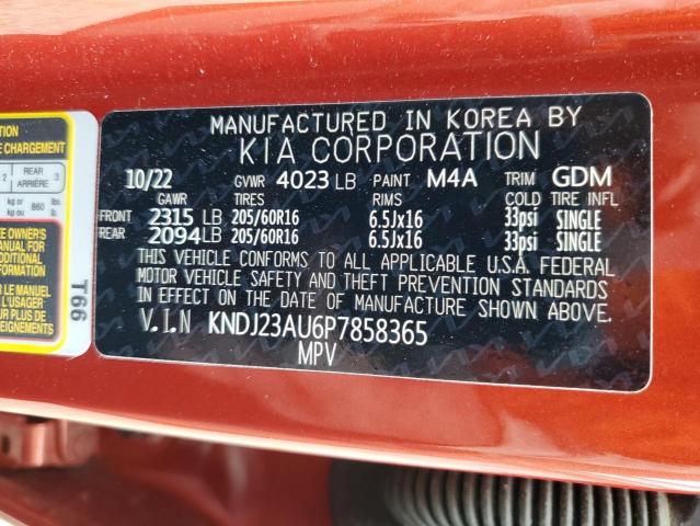 KNDJ23AU6P7858365 KIA SOUL LX