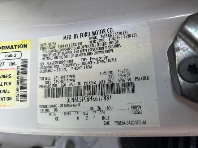 3LN6L5FC8HR617881 Lincoln Mkz Reserve