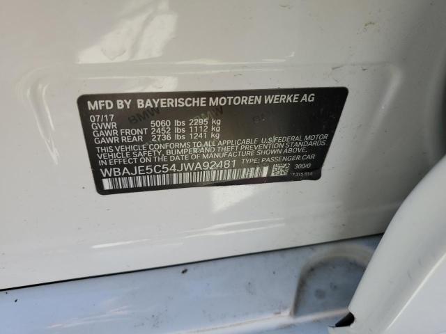 WBAJE5C54JWA92481 BMW 540 I