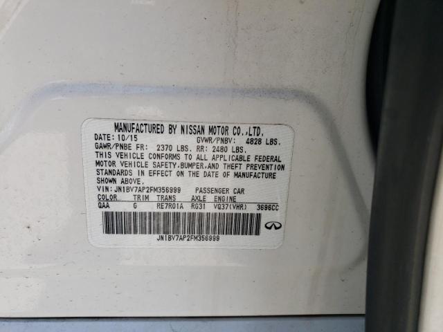 JN1BV7AP2FM356999 Infiniti Q50 BASE