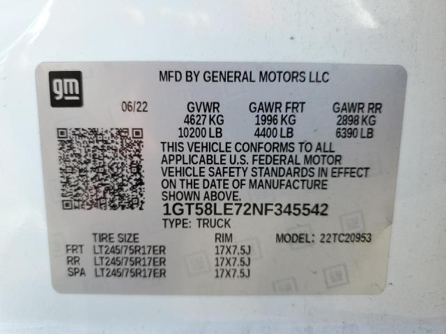 1GT58LE72NF345542 GMC Sierra C2500 Heavy Duty