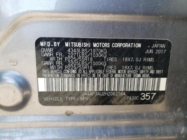 JA4AP3AU2HZ062164 Mitsubishi Outlander Sport Es