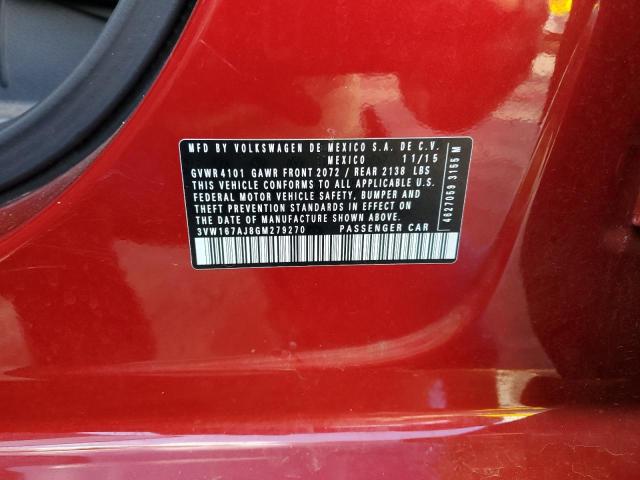 3VW167AJ8GM279270 Volkswagen JETTA S