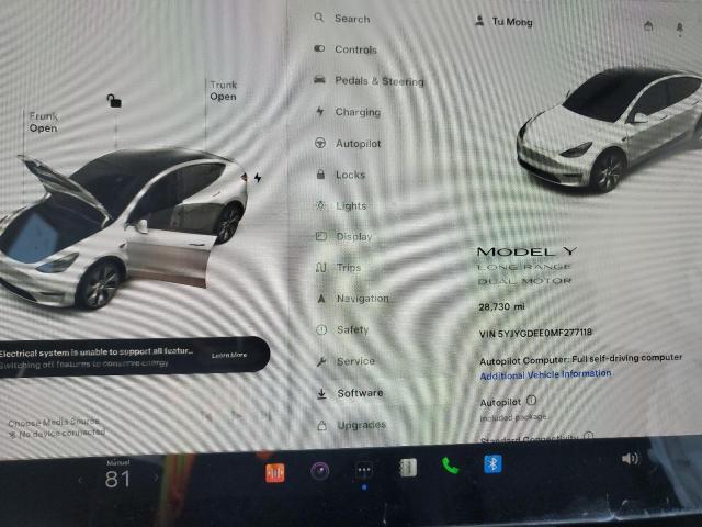 5YJYGDEE0MF277118 Tesla Model Y