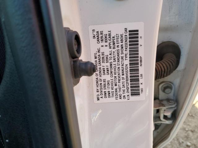 2HGFC2F83KH557074 Honda Civic Sport