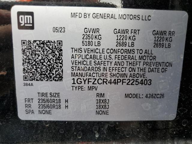 1GYFZCR44PF225403 Cadillac Xt4 Premium Luxury