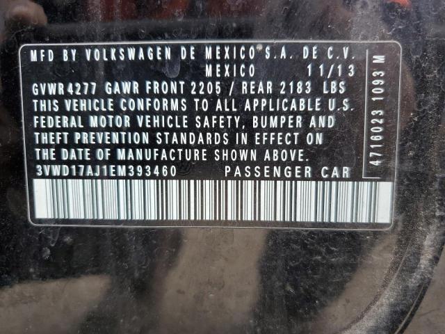 3VWD17AJ1EM393460 Volkswagen JETTA SE