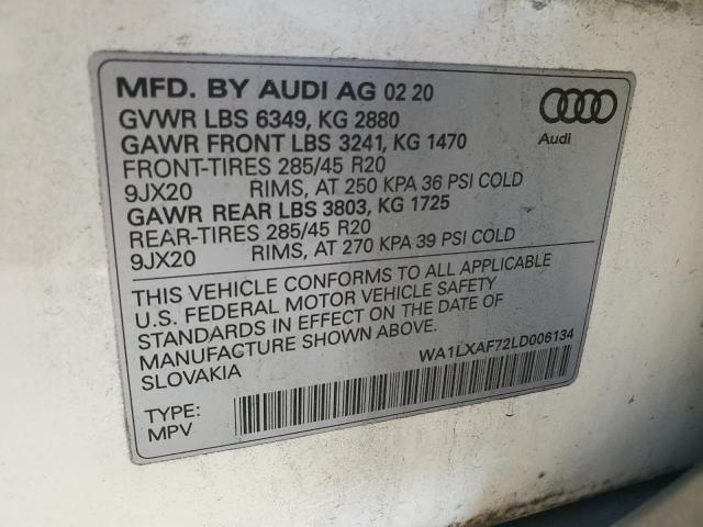 WA1LXAF72LD006134 Audi Q7 Premium Plus