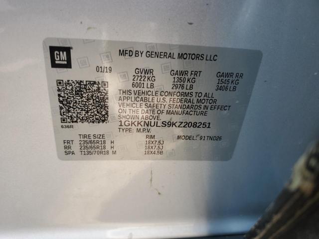 1GKKNULS9KZ208251 GMC Acadia Slt-1