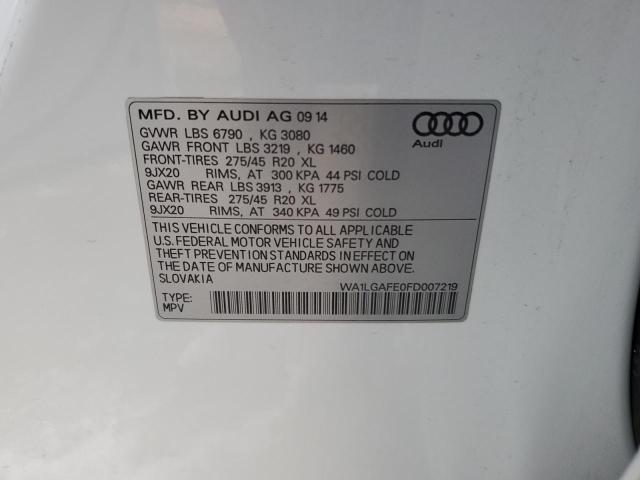 WA1LGAFE0FD007219 Audi Q7 Premium Plus