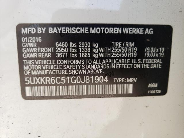 5UXKR6C51G0J81904 BMW X5 Xdrive50i