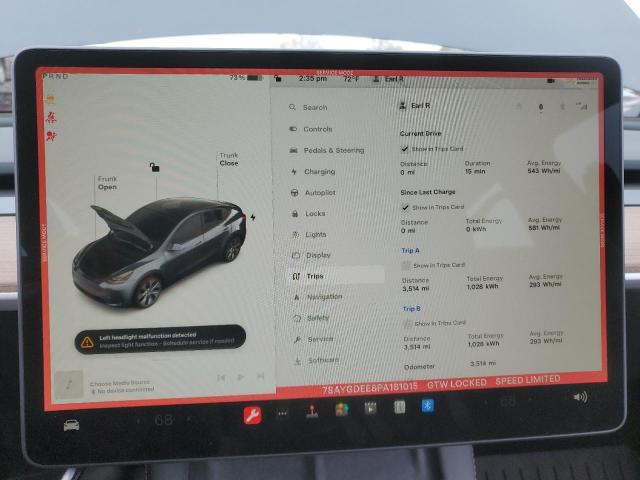 7SAYGDEE8PA181015 Tesla Model Y