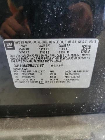 3GYFNEE38ES517701 Cadillac Srx Luxury Collection